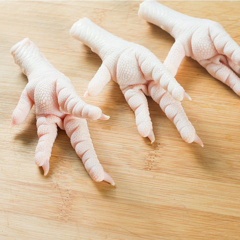 北京发货 新鲜鸡爪农家土鸡凤爪短鸡爪清真鸡脚泡椒香辣卤味1000g