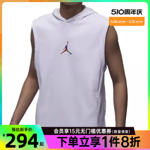 nike耐克夏季男子JORDAN运动训练休闲无袖T恤背心HF6591-100