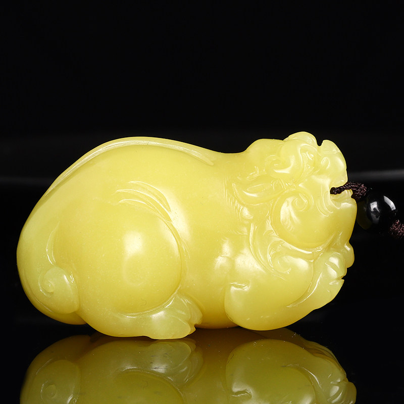 玉石貔貅手把件男女士款招财皮休手抓件转运手玩件健身球天然岫玉