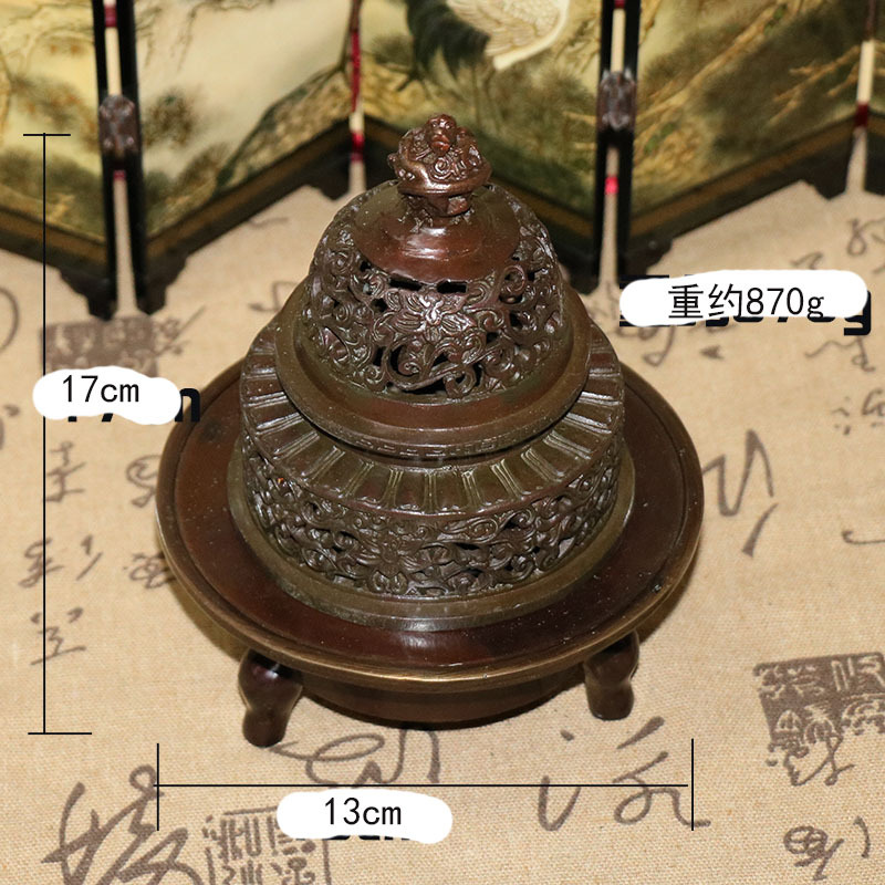 定制㊣㊣直供工 仿古 金属工艺品 熏香炉 家居客厅房铜摆件礼品