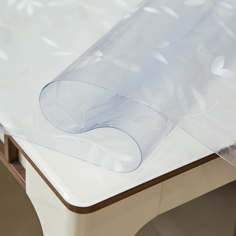 彩色PVC软质玻璃餐桌垫方形防水防烫桌布茶几垫免洗水晶板保护膜