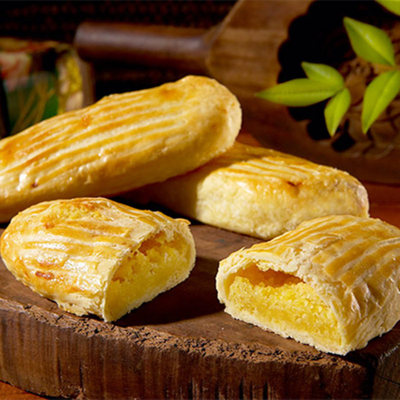 台湾老店一福堂柠檬饼台中特产8入传统糕点清香口感特产礼盒包邮