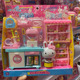一言粉红兔迷你小屋冰淇淋贩卖店小兔子收银机厨房女孩过家家玩具