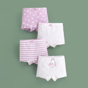 女童平角裤新款韩版儿童水果爱心条纹点点图案内裤中小童四角短裤