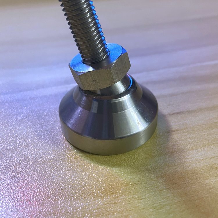 304不锈钢万向头重型调节地脚设备脚杯重型夹具旋转头d38