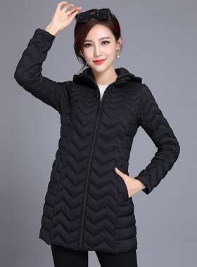 妈妈休闲羽绒棉民族风洋气高贵时尚棉衣服中长款女百搭修身显瘦