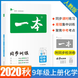 2020秋一本初中化学九年级同步训练上册 RJ人教版 初中生中考化学辅导练习题全解全练 初三9年级化学上册题库知识大全总复习资料