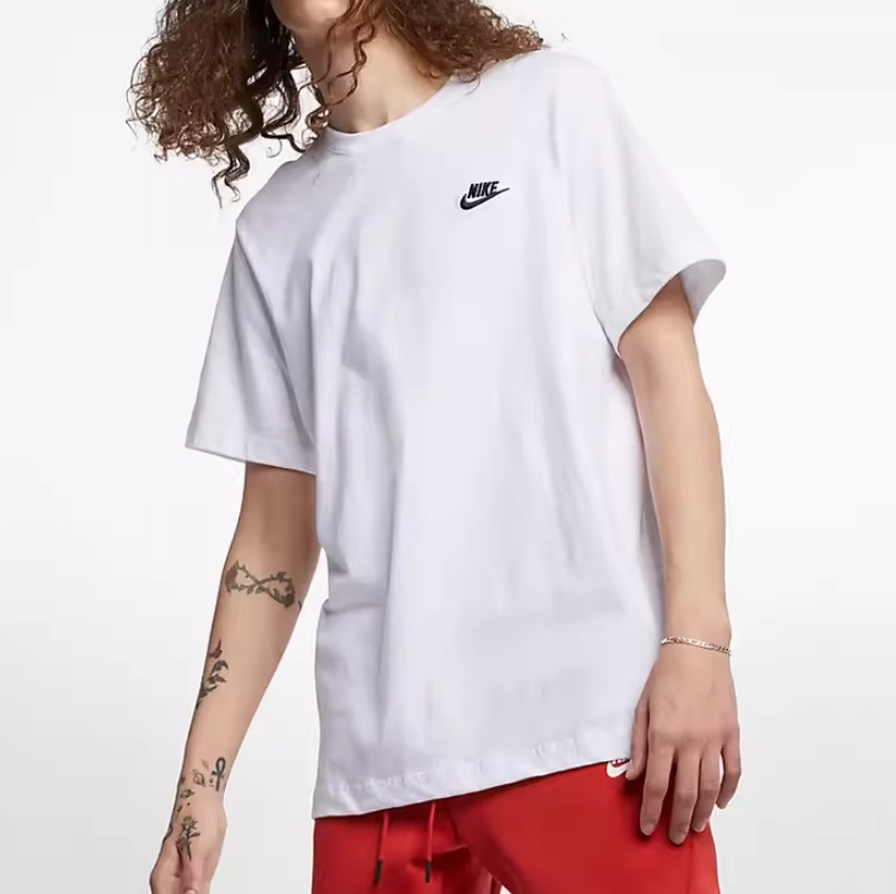 Nike 耐克男子纯棉宽松运动休闲短袖T恤 AR4999-101 AC2