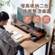 日本SANWA显示器增高台增高架置物架加大收纳架带抽屉台式屏桌面键盘收纳底座屏幕支架办公室置物抬高支架