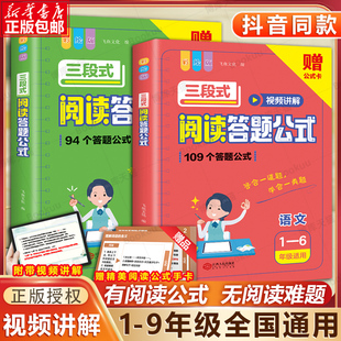 小学语文阅读理解公式法三段式满分答题138个模版万能公式电子版初中基础知识大全一二四五六年级专项训练书拓展解题写作技巧方法