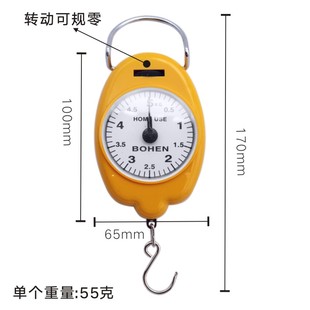 学生弹簧5kg手提便携秤家用买菜购物迷你称重电子秤随身吊秤5公斤