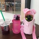 Starbucks thermos Zojirushi cốc dễ thương cô gái trái tim lợn cup che chéo chéo sang trọng phổ quát bảo vệ dây đeo tay áo - Tách