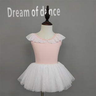 新款夏季无袖幼儿中国舞女孩形体服跳舞衣裙儿童舞蹈服芭蕾练功装