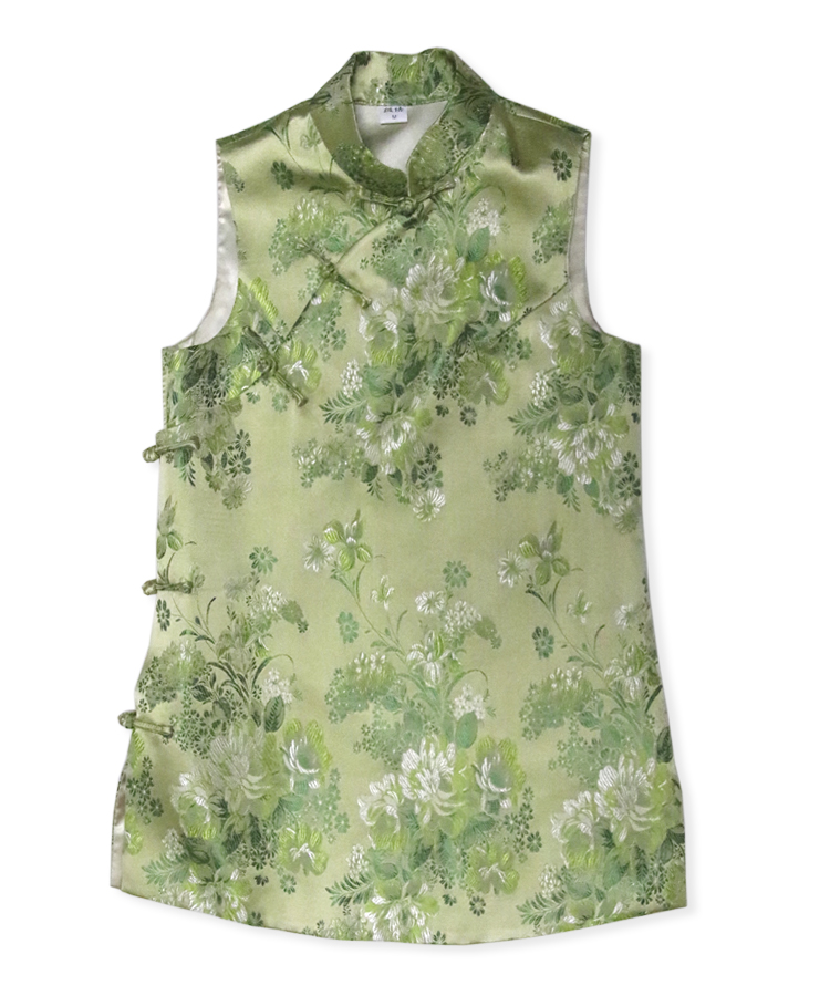 spring and autumn Ethnic style Chinese style frog Stand collar Sleeveless Mid length version lateral forepart Vest Vest jacket Women's wear Tapestryin the Women's clothing/Boutique , Maga category - from Buy2taobao.com to provide professional Taobao agent buy service