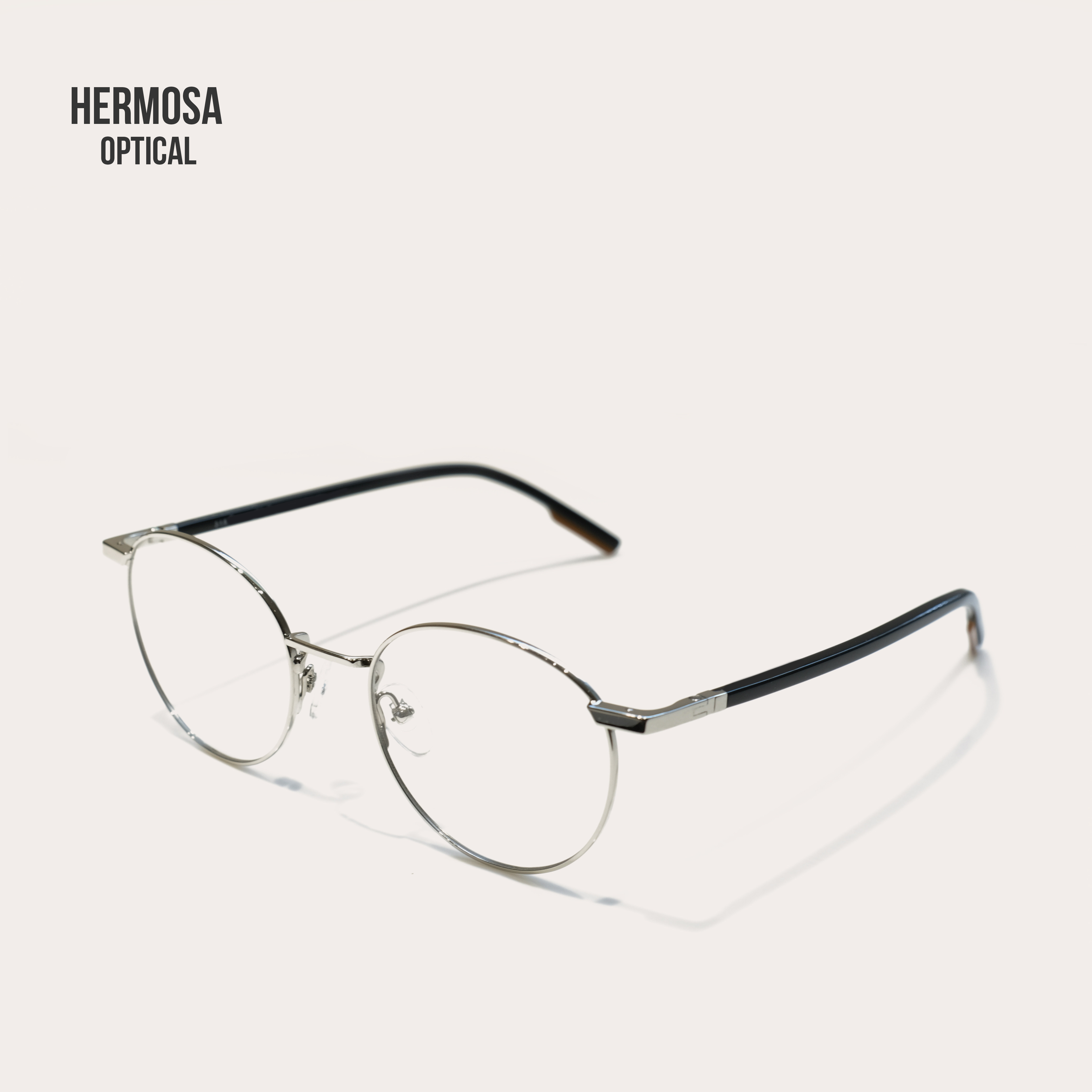 hermosa2020ssnewarrival复古文艺金丝边圆框绅士风眼镜框