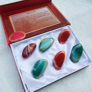 南京雨花石礼盒装玛瑙石天然原石精品商务会议礼品包装送女友包邮