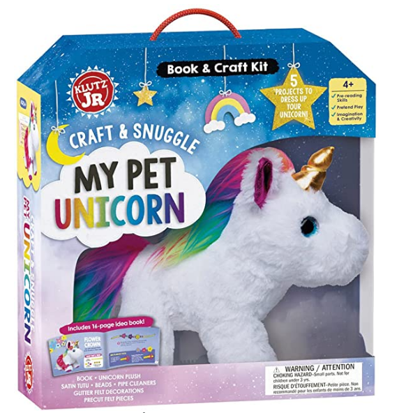 【预售】英文原版 工艺与依偎Craft & Snuggle My Pet Unicorn我的宠物独角兽 独角兽玩具书儿童启蒙动手创造力儿童玩具图画书籍