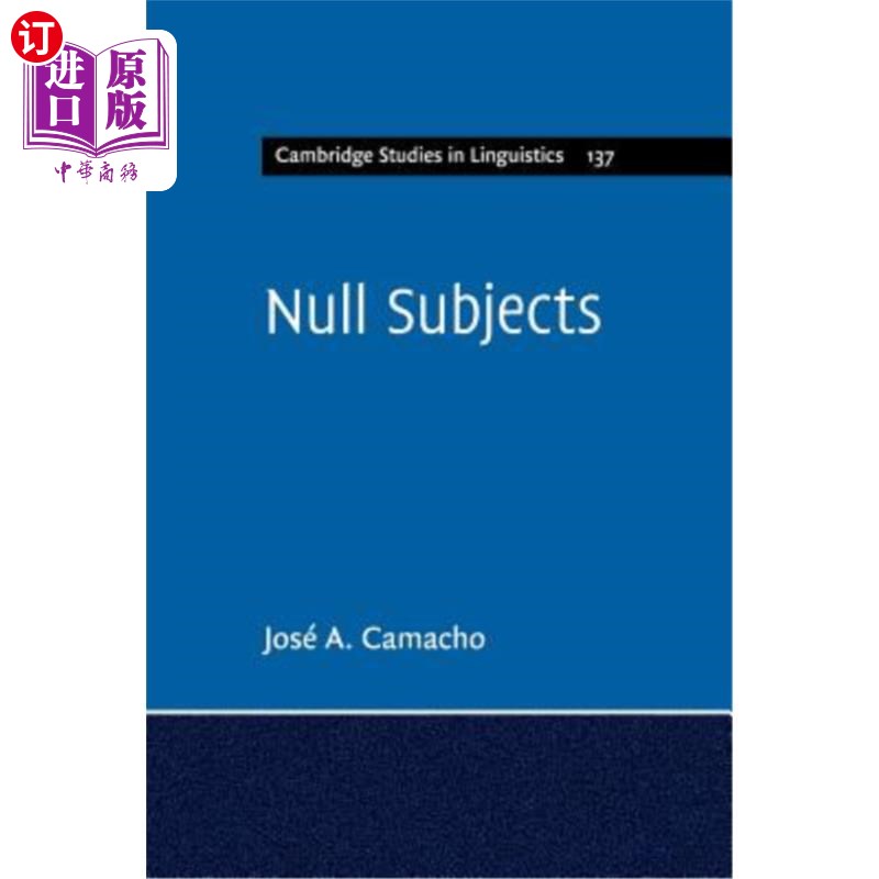 海外直订Null Subjects 空主语