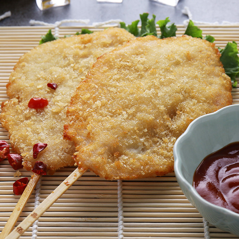 手撕鸡排串 轰炸大鸡排 油炸小吃炸串半成品鸡肉串铁板烧烤 10片