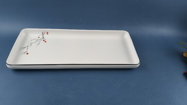 北欧盘子长方形长条盘陶瓷点心盘西餐盘创意小吃日式创意寿司长盘