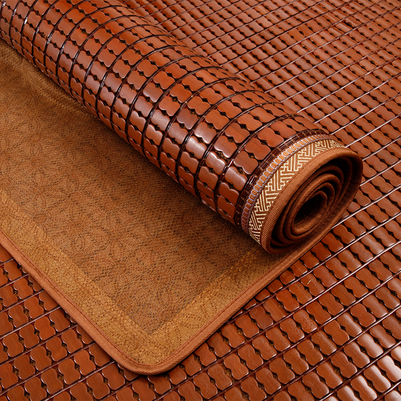 夏季凉席折叠麻将席单人床学生宿舍竹席床席1.5米1.8m床冰丝席子