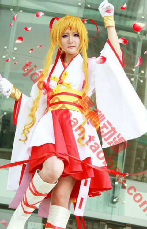 贞德cos_神风怪盗贞德 日下部栗 变身后 cosplay 承接各种动漫服装