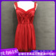 夏季清仓EBLIN专柜正品新婚系列红色精致性感家居睡裙ECFL41C011