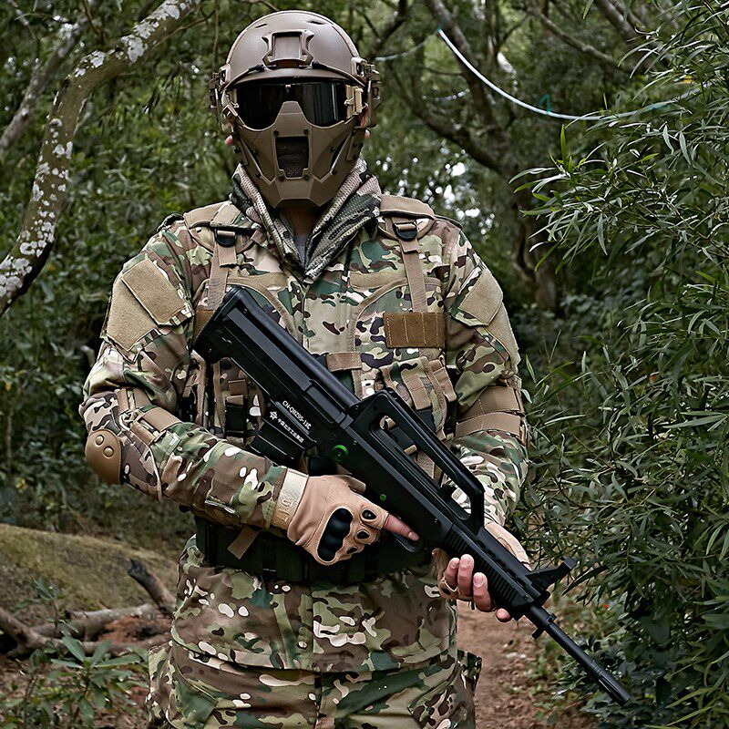 95突击模型_qbz95式电动步突击连发水弹97魔七长吃鸡玩具装备模型优惠