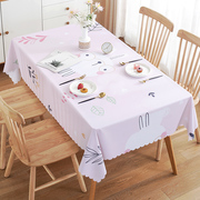 Nordic creative coffee table tablecloth waterproof, scalding and oil-proof disposable tablecloth desk ins student pvc table mat