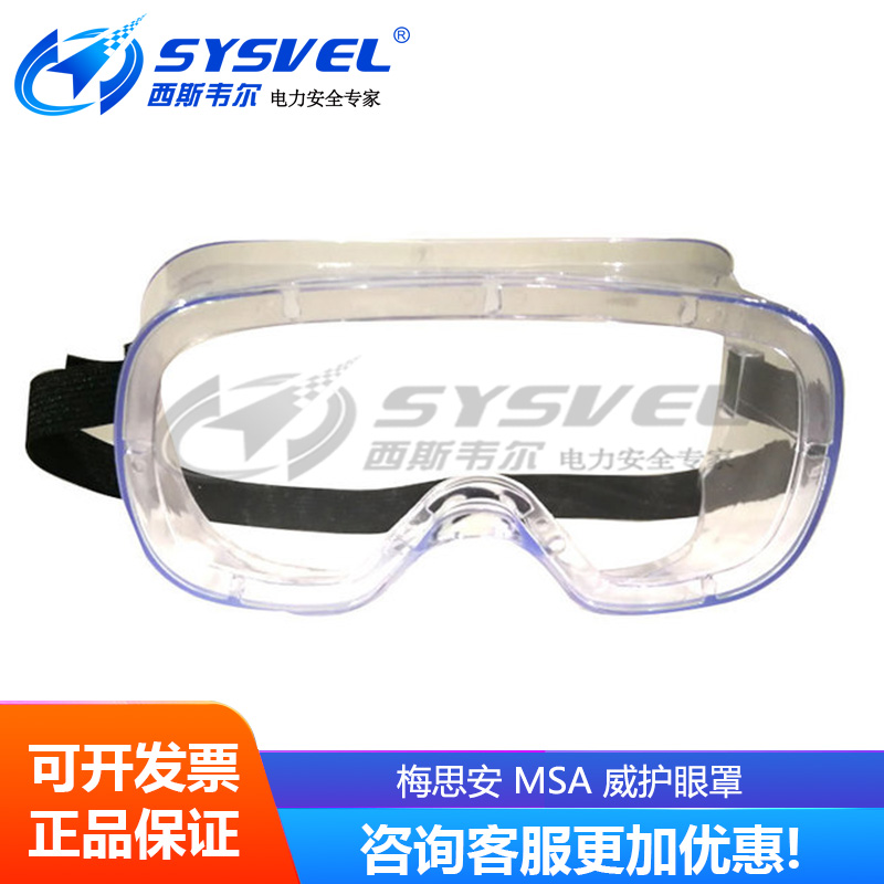 MSA 梅思安10212874防刮擦防雾眼镜防紫外线威护防护眼罩 1013