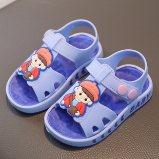 宝宝凉鞋2023新款男宝小孩踩水塑料鞋子夏季防滑男童婴幼儿2岁3岁