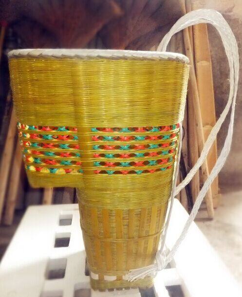 民间手工编织竹匾 竹簸箕 竹米筛 竹制工艺品晾晒竹器精编竹扁