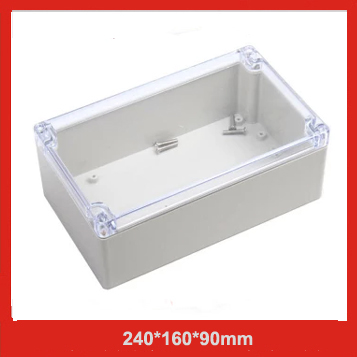 室内外防水接线盒子240*160*90mm透明盖塑料盒光伏组件塑料开关盒