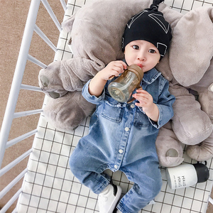 网红婴儿连体衣秋装外出春秋季0-3男6女宝宝9个月婴幼儿衣服1一岁