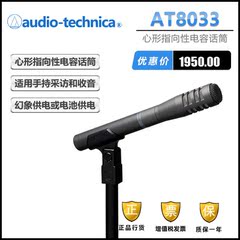 Audio Technica/铁三角AT8033采访话筒 心形指向性手持电容话筒