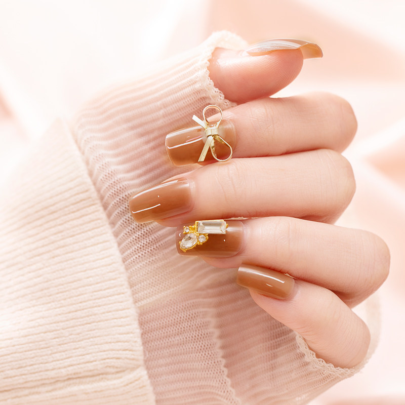 允薇指甲贴片可穿戴可反复使用穿戴式美甲贴女拆卸指甲贴甲片成品