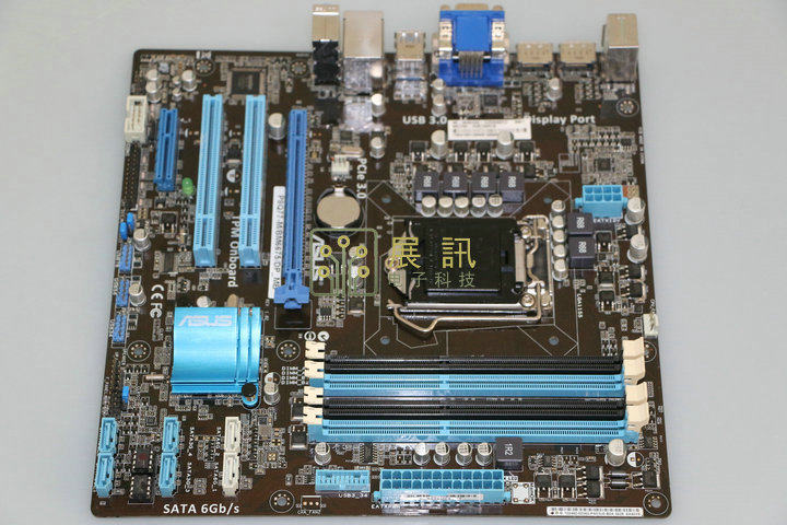 热销dp接口主板_全新 华硕 p8q77-m/bm6675 1155针 q77主板 带dp接口