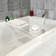 亚克力透明浴缸置物架简约家用浴室池托物架艺术网红收纳储物架
