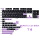 GMK Lilac on Black丁香键帽PBT热升华机械键盘个性按键原厂高