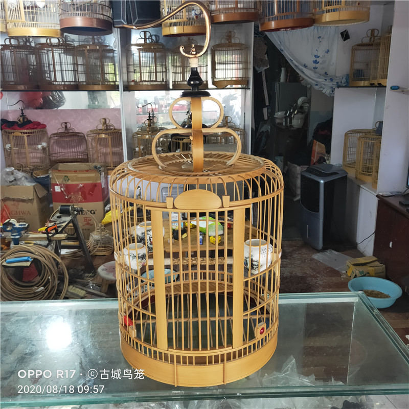 川笼画眉鸟笼5道小圈贴青笼半贴青手工精品全套配齐