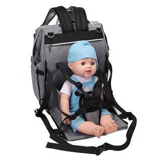妈咪妈妈母婴背包外出2021年新款时尚手提双肩大容量多功能餐椅