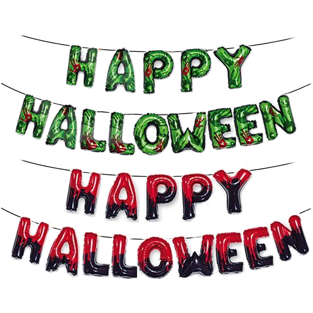 16 inch Happy Halloween Foil Balloon Party Decoration letter