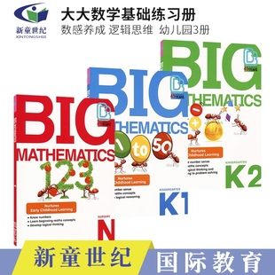SAP Big Mathematics N K1 K2 大大数学基础练习册 数感养成 逻辑思维  数学启蒙 幼儿园小班中班大班 英文原版进口图书