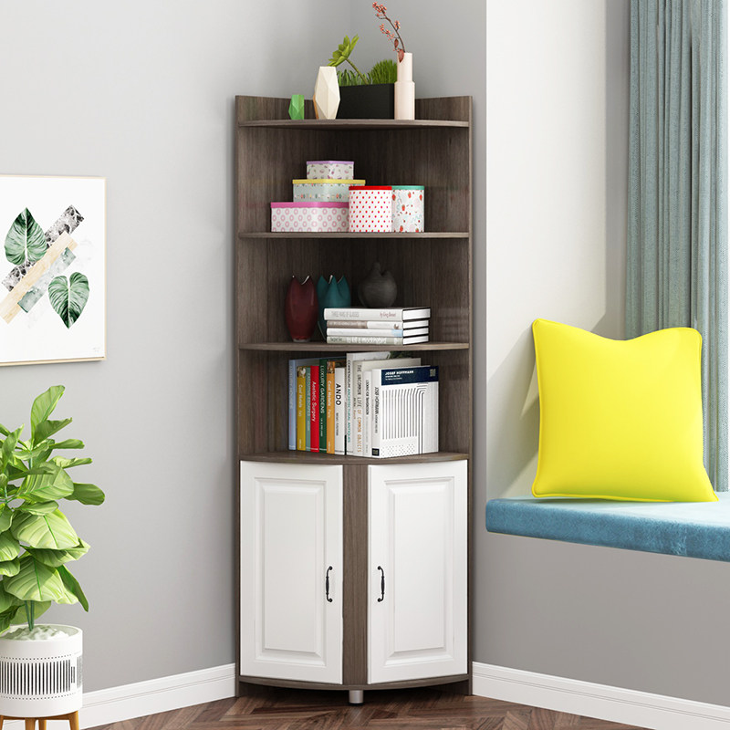 转角柜边角客厅墙角柜角落置物柜三角形拐角柜子收纳书架柜卧室柜