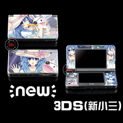 NEW 3ds痛机贴膜贴纸3DS彩贴约会四糸乃 游戏动漫痛贴配件彩膜