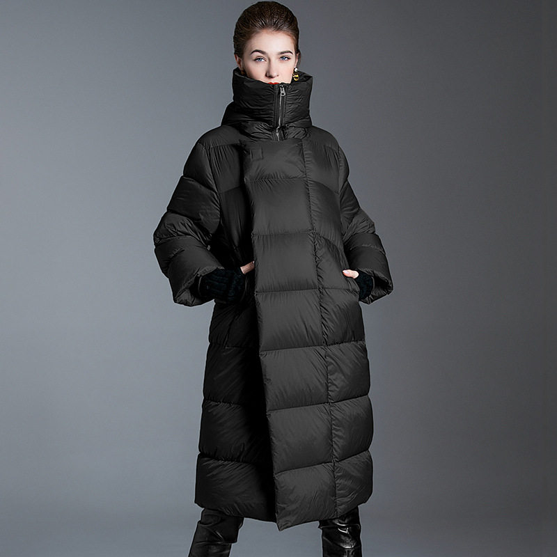 高端羽绒服女大牌奢华中长款