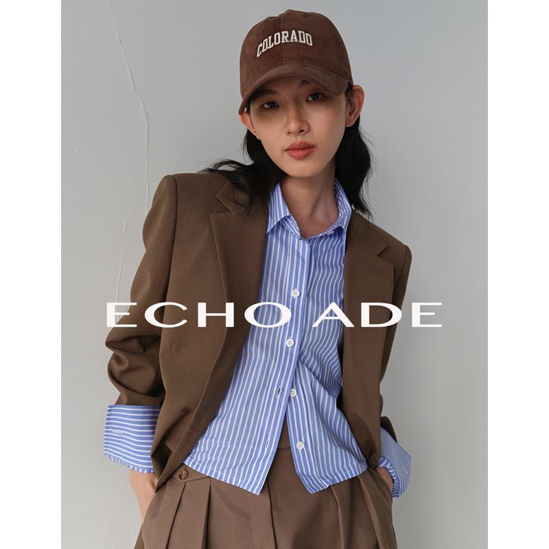 【Echo ADE】定制高支高密抗皱箱型设计打造 3:7比例短款长袖衬衫