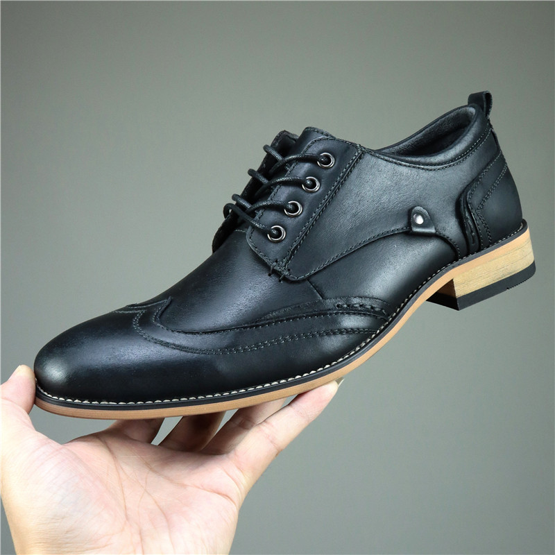 法式原单皮鞋_2021春秋新款真皮法式复古单鞋-第1张图片-潮百科