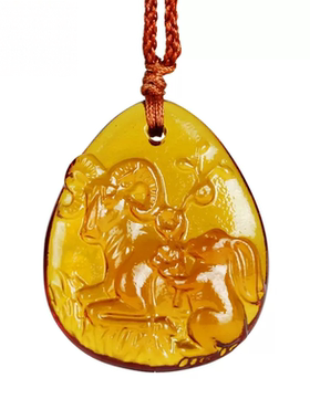 正品集雅轩宋韶光2023吉祥物大师兔年本命年琉璃摆件属兔猪羊得宝