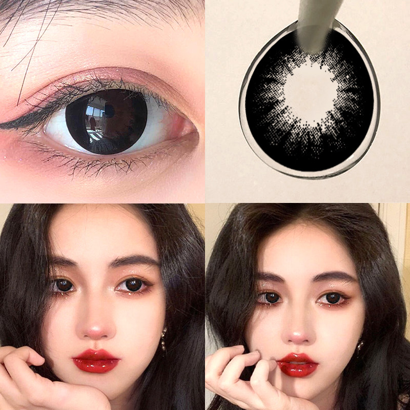 特价美瞳大直径黑色自然黑年抛